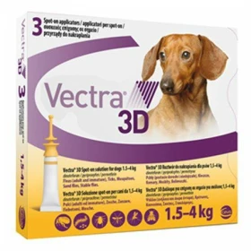 VECTRA 3D per CANI - CEVA, 3 Pipette (1,5/4 kg)