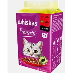 Whiskas Pranzetti Carni Miste Manzo e Agnello 6x50 g