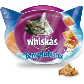 Whiskas Temptations al Salmone per Gatti 8 x 60 g