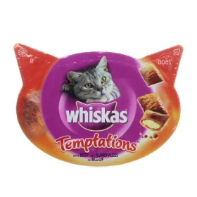 Whiskas Temptations Manzo 8 x 60 g