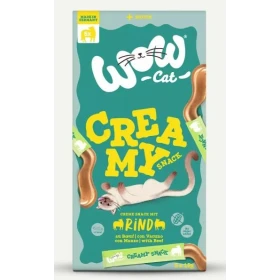 WOW Cat Creamy Snack con Manzo - 5 x 15g