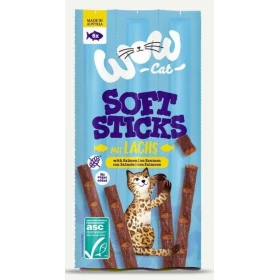 Wow Cat Soft Sticks Salmone 6 x Gr 5 - Snack per Gatti