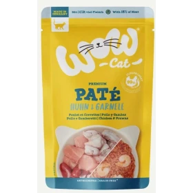 WOW CATTIVI PASTO PER GATTI CON POLLO E GAMBERI - 12 X 125g