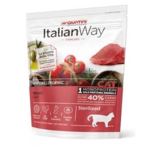 Giuntini Italian Way Cat Sterilized Hypo Manzo 1,5 kg - Crocchette per gatti sterilizzati