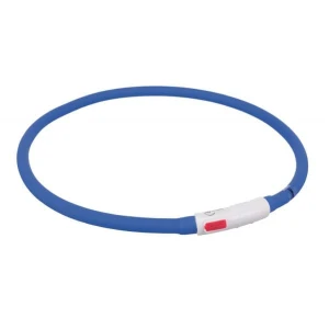 Collare luminoso cane Trixie Anello Flash USB blu