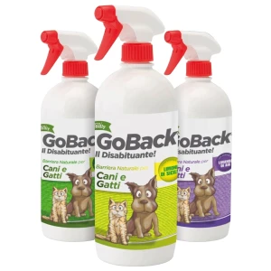 Spray Disabituante Naturale per Cani e Gatti - Ecologico e Atossico - 3 profumazioni