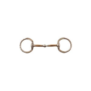 Filetto Western Pool's - Imboccatura in rame e anelli decorati - 12,5 cm