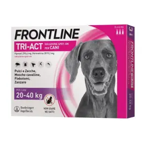 Frontline Tri-Act Cani taglia Grande da 20 a 40 Kg - 3 Fiale