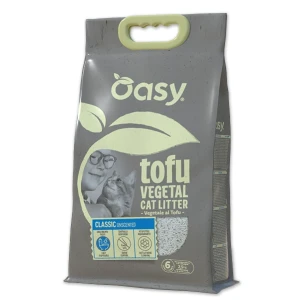 Lettiera al tofu Oasy Classica non profumata 6 L