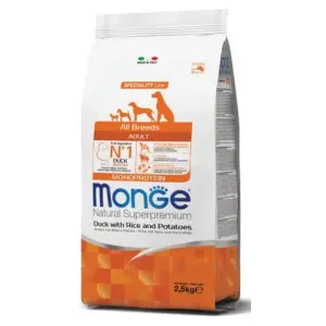Monge Superpremium All Breeds Adult  per Cani - Anatra con Riso e Patate