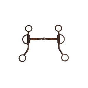 Morso western in ferro nero Pool's - aste corte e dritte - 12,5 cm