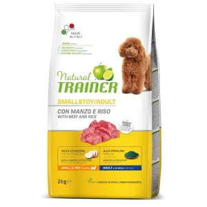 Natural Trainer Adult Small & toy con Manzo - Secco cane taglia piccola