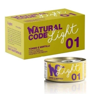 Naturalcode 01 Cat Light Tonno e Mirtilli 85 g x 4