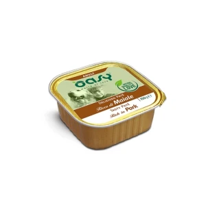 Oasy Paté Cane Adulto Ricco di Maiale 150 g