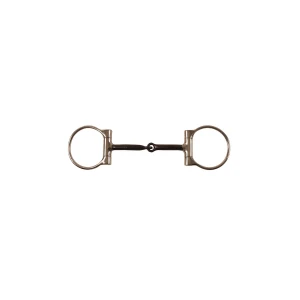 Pool's Filetto a D in acciaio inox con imboccatura nera - 12,5 cm