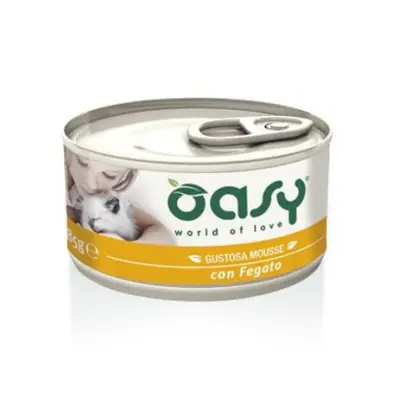 Oasy Wet Cat CAPRICE - Gustosa Mousse gatti adulti con Fegato 85 gr