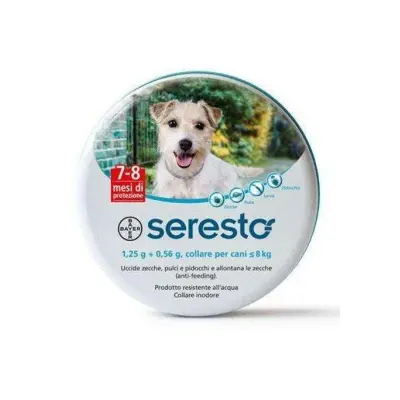 Collare Seresto antiparassitario Cani inferiori ad 8 Kg - Bayer
