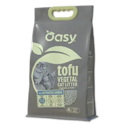 Lettiera al tofu agglomerante pellet Oasy - varie profumazioni