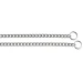 Collare strangolo Ferplast Chrome in acciaio cromato a catena con anelli
