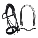 Equestro Briglia da dressage in cuoio con sovracapo anatomico