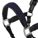 Equestro Cavezza in cuoio con inserti in nylon intrecciato - Cob Nero/Blu Navy - foto 3