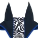Equestro Cuffietta in tessuto tecnico con fascia zebrata - Full Blu Navy/Blu Sodalite - foto 2