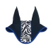 Equestro Cuffietta in tessuto tecnico con fascia zebrata - Full Blu Navy/Blu Sodalite