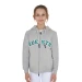 Equestro Felpa bambino con cappuccio e zip - scritta spugna