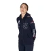 Equestro Felpa donna multilogo slim fit con cappuccio