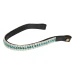 Equestro Frontalino Blue Crystal in pelle