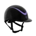 Equestro Galaxy Shine - Casco lucido con cinturino in ecopelle (EN 1384-2023)