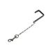 Equestro Gancio con catena in acciaio inox - Unica Nero