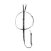 Equestro Martingala a collier in cuoio - Full Nero