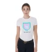Equestro T-shirt donna slim fit con logo psichedelico