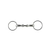 Filetto ad anelli in acciaio inox con oliva (Curved Mouth) - Umbria Equitazione