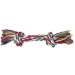 Gioco corda per cane in cotone multicolore con nodi, 40 cm