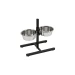 Kerbl Trogolo doppio con 2 ciotole inox 2x1800 ml