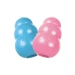 KONG Puppy gioco per cuccioli in gomma naturale rosa e azzurro