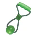 Palla con maniglia per cani KONG Squeezz verde con corda e squeaker
