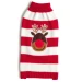 Maglioncino per cane natalizio Rudolph Puffy & Friends rosso e bianco con renna