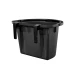 Mangiatoia plastica con staffe e manico Umbria Equitazione 12L - Nero