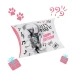 Box regalo gatto Happy Birthday a cuscino con grafica micio