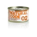 Natural Code 02 Pollo e Gamberetti 85 g - lattina umido per gatti