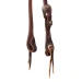 Platinum Pro Testiera western 3/4 Slip Ear con fibbia rame anticato - Unica Olio Scuro - foto 5