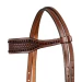 Pool's Testiera Western con Frontalino Largo in Cuoio - Unica Castagna - foto 2