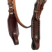 Pool's Testiera Western con Frontalino Largo in Cuoio - Unica Castagna - foto 4