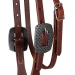 Professional's Choice Testiera Ranch con frontalino in cuoio grezzo 5/8" - Unica Oliato - foto 3