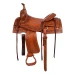 Sella Western Working Cow Border Stamp McBryan - 16" Castagna - foto 2