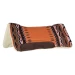 Sottosella Western Pool's in eco lana con inserti in pelle 85 x 87