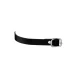 Sprenger Lacciolini in pelle nera 45 cm con fibbia cromata